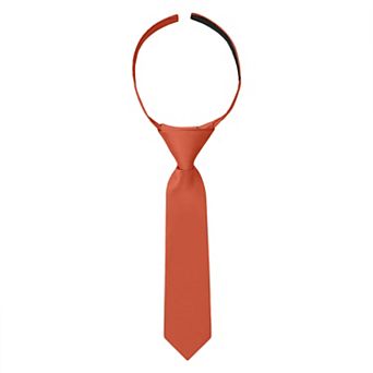 Jacob Alexander Infant & Toddler 8" Solid Pre-Tied Hook-and-Loop Necktie