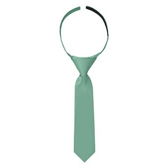 Jacob Alexander Infant & Toddler 8" Solid Pre-Tied Hook-and-Loop Necktie