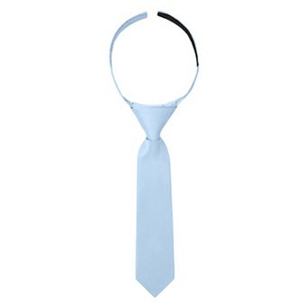 Jacob Alexander Infant & Toddler 8" Solid Pre-Tied Hook-and-Loop Necktie