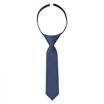 Jacob Alexander Infant & Toddler 8" Solid Pre-Tied Hook-and-Loop Necktie