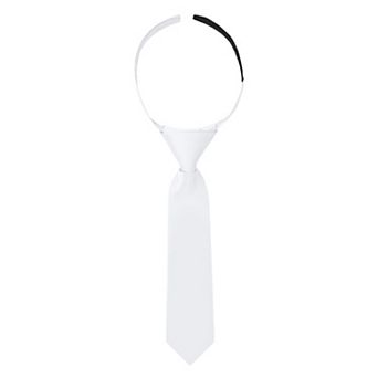 Jacob Alexander Infant & Toddler 8" Solid Pre-Tied Hook-and-Loop Necktie