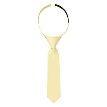 Jacob Alexander Infant & Toddler 8" Solid Pre-Tied Hook-and-Loop Necktie