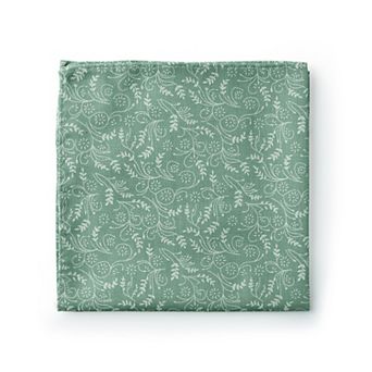 Jacob Alexander Men's Floral Cotton Pocket Square