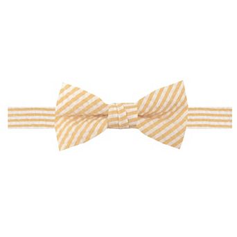 Jacob Alexander Boys' Seersucker Striped Pre-Tied Bow Tie Adjustable