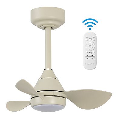 Albini 22" 6-Speed Metal Mobile-App/Remote-Controlled Dimmable Smart Integrated LED Ceiling Fan