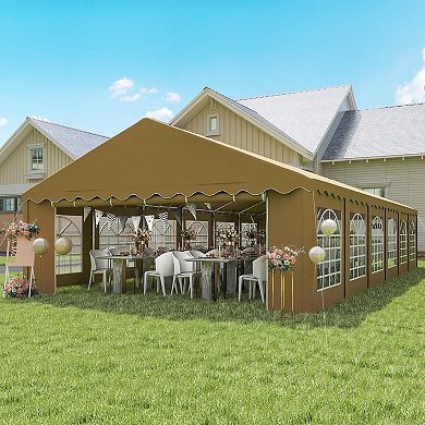 Outsunny 20ft x 40' Large Party Tent with Removable Window Sidewalls