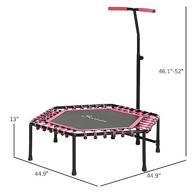 Soozier 45inch Rebounder Trampoline with LED Light & Adjustable Handle