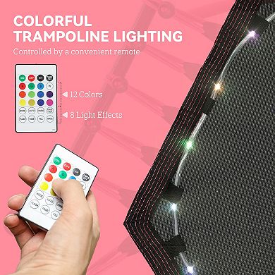 Soozier 45inch Rebounder Trampoline with LED Light & Adjustable Handle