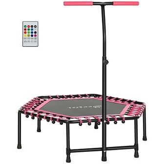 Soozier 45inch Rebounder Trampoline with LED Light & Adjustable Handle
