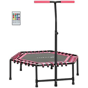 Soozier 45inch Rebounder Trampoline with LED Light & Adjustable Handle