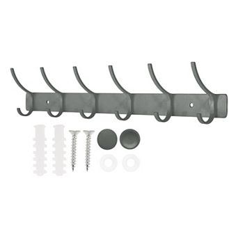 1 pc Coat Rack Wall Mount, Hat Rack with 6 Hook for Wall, Towel Hooks for Bathrooms