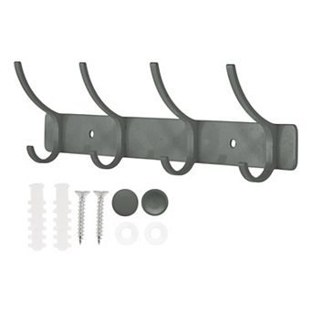 1 pc Coat Rack Wall Mount, Hat Rack with 4 Hook for Wall, Towel Hooks for Bathrooms