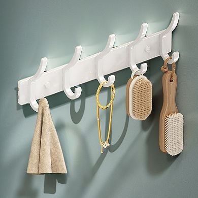1 Pc Coat Rack Wall Mount, Hat Rack with 5 Hook for Wall, Towel Hooks for Bathrooms