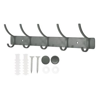 1 pc Coat Rack Wall Mount, Hat Rack with 5 Hook for Wall, Towel Hooks for Bathrooms