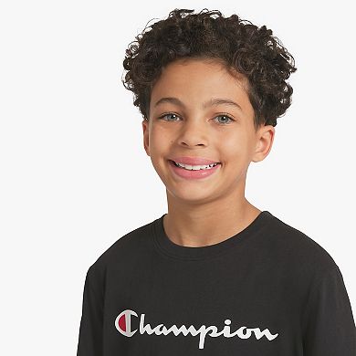 Boys 8-20 Champion® 2-Piece Core Signature Graphic Tee & Mesh Shorts Set