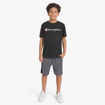 Boys 8-20 Champion® 2 pc Core Signature Graphic Tee & Mesh Shorts Set