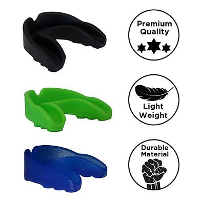 Junior Single Mouthpiece with Case, Durable & Customizable Mouthguard for Kids Ages 510