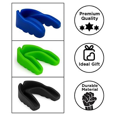 Adult Single Mouthpiece with Durable Ventilated Case, Custom Fit Boil & Wear Design