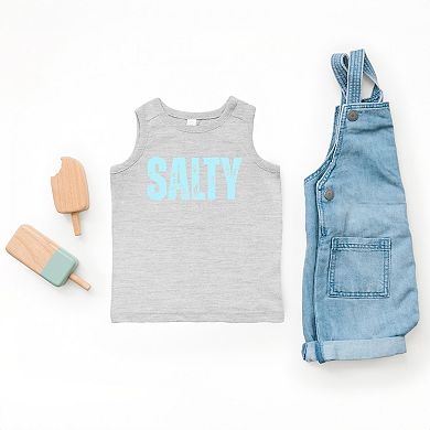 The Juniper Shop Salty Block Distressed Toddler Tank