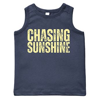 The Juniper Shop Chasing Sunshine Block Distressed Toddler Tank