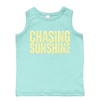 The Juniper Shop Chasing Sunshine Block Distressed Toddler Tank