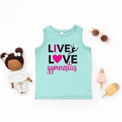 The Juniper Shop Live Love Gymnastics Toddler Tank