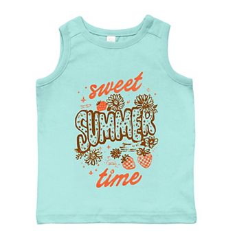 The Juniper Shop Sweet Summer Time Strawberry Toddler Tank