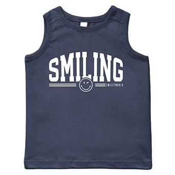 SmileyWorld Arched Varsity - Toddler Graphic Tank