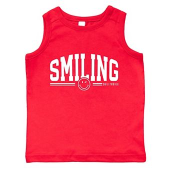 SmileyWorld Arched Varsity - Toddler Graphic Tank