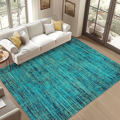Garvee Vintage Washable Area Rug Non Slip Area Rug Stain Resistant Bodered Capert for Home