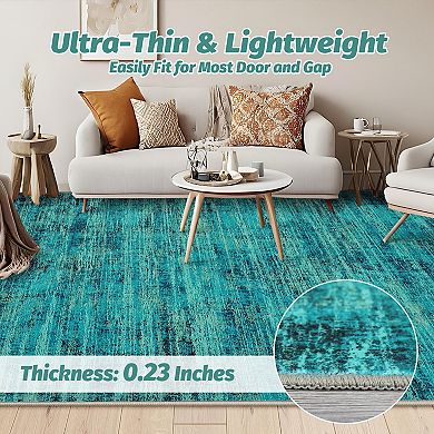 Garvee Vintage Washable Area Rug Non Slip Area Rug Stain Resistant Bodered Capert for Home