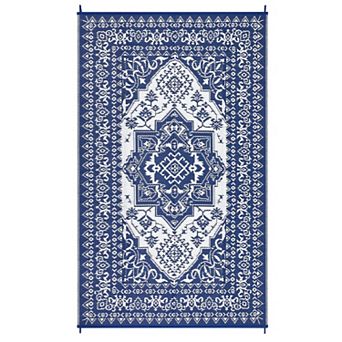 Garvee Outdoor Area Rugs Moroccan Foldable Rugs for RV Trip Picnic Camping