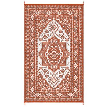 Garvee Outdoor Area Rugs Moroccan Foldable Rugs for RV Trip Picnic Camping