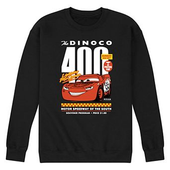 Men's Disney / Pixar's Cars Dinoco 400 Lightning McQueen Fleece Sweatshirt