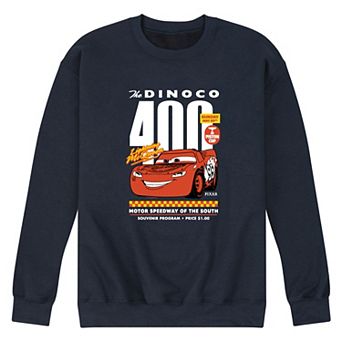 Men's Disney / Pixar's Cars Dinoco 400 Lightning McQueen Fleece Sweatshirt