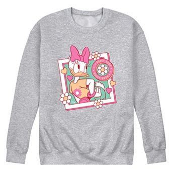 Men's Disney's Daisy Duck Flower Frame Fleece Sweatshirt