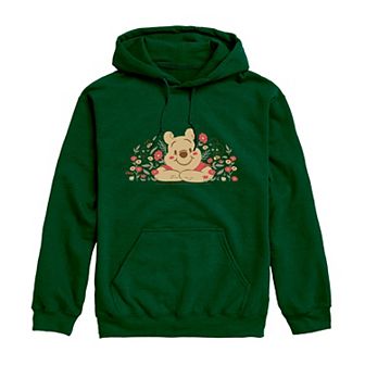 Men's Disney's Winnie The Pooh Floral Graphic Hoodie