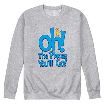 Men's Dr. Seuss Oh The Places You Will Go! Fleece Sweatshirt