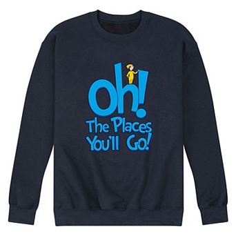 Men's Dr. Seuss Oh The Places You Will Go! Fleece Sweatshirt