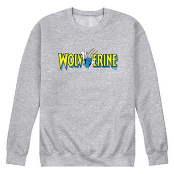 Men's Marvel Wolverine Claw Logo Fleece Sweatshirt