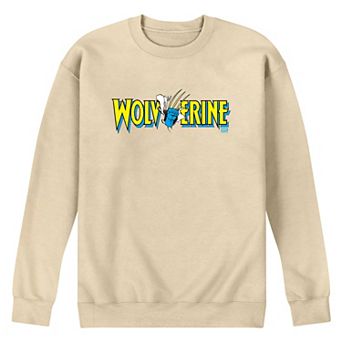 Men's Marvel Wolverine Claw Logo Fleece Sweatshirt