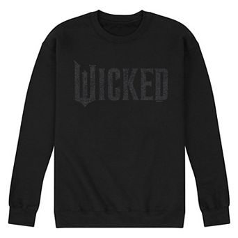 Men's Wicked Black Glitter Logo Fleece Sweatshirt
