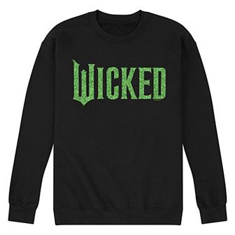 Men's Wicked Green Glitter Logo Fleece Sweatshirt