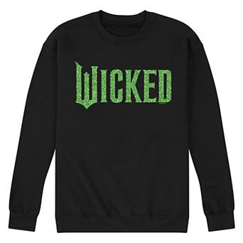 Men's Wicked Green Glitter Logo Fleece Sweatshirt