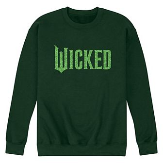 Men's Wicked Green Glitter Logo Fleece Sweatshirt