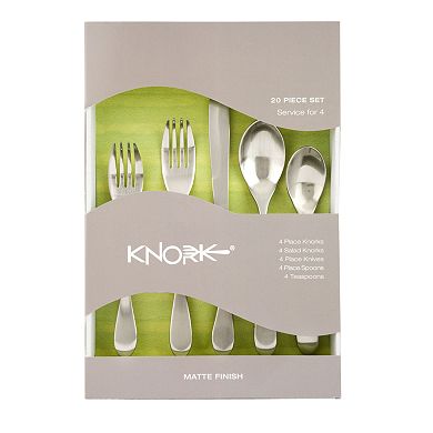Knork Matte 20-pc. Flatware Set