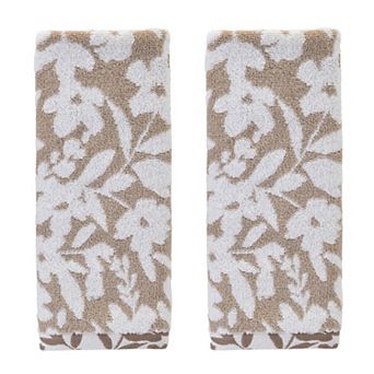 SKL Home Bedford Floral Jacquard Bath Towel or Hand Towels Set