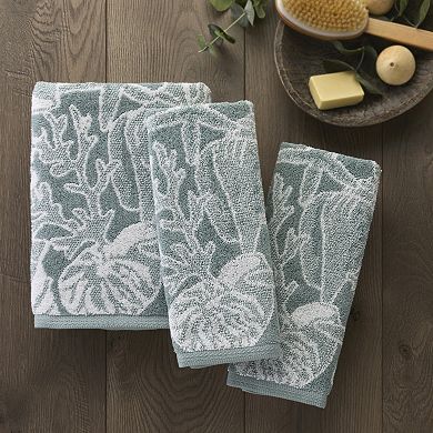 SKL Home South Seas Shell Jacquard Bath Towel or Hand Towel