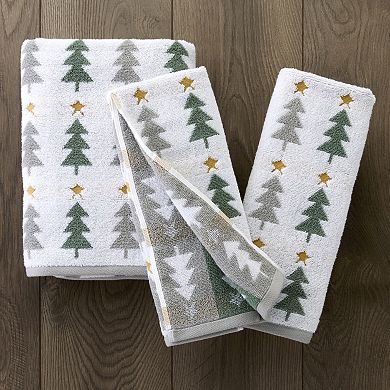 SKL Home Multi Trees Jacquard Bath Towel or Hand Towel