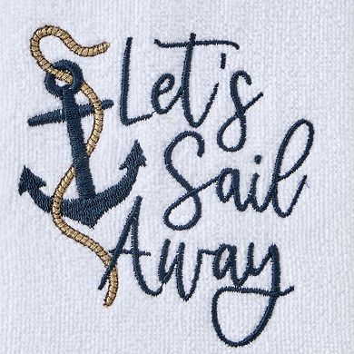 SKL Home 2-piece Let's Sail Away Embroidered Hand Towel Set